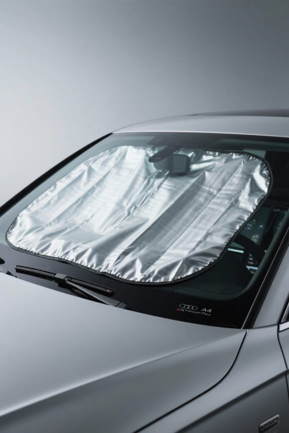 audi a4 windshield shades