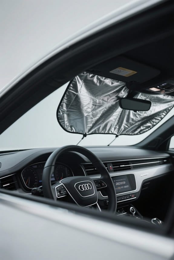 audi a5 sun visors