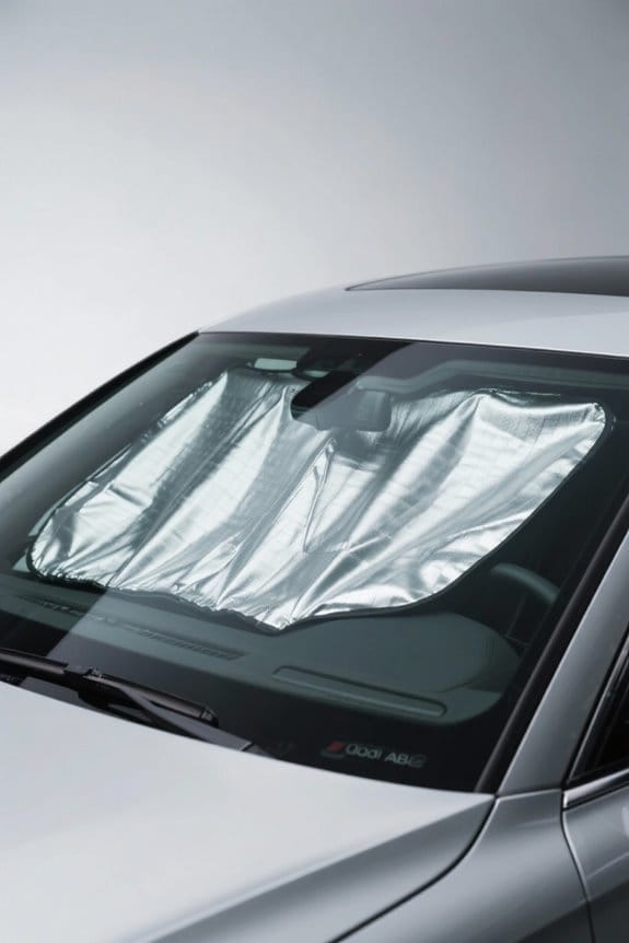 audi a6 windshield shades