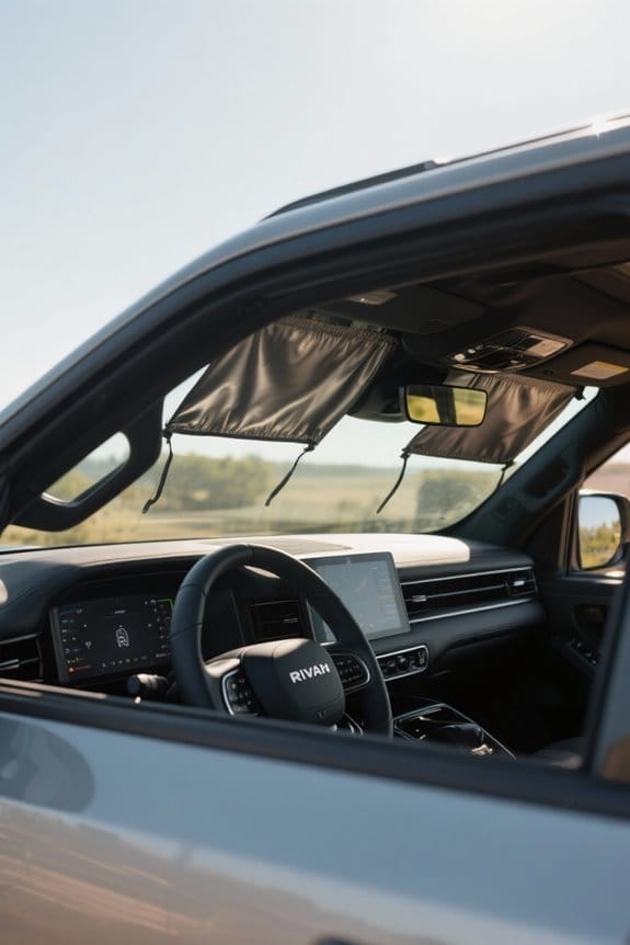 choosing rivian r1t sun shade