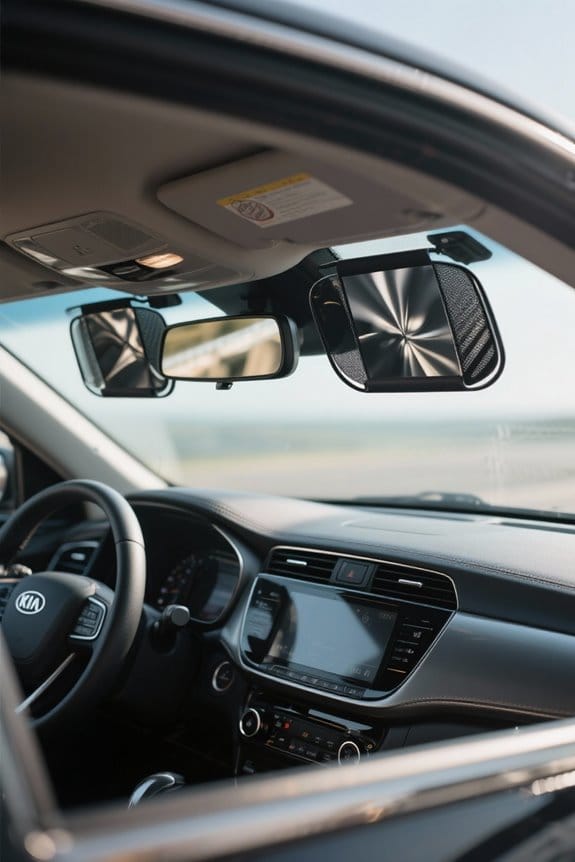 kia spectra sun visor selection