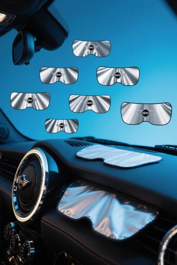 mini cooper sun visors