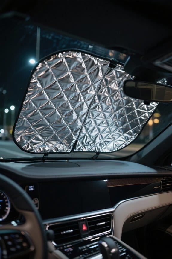 reflective shades enhance insulation