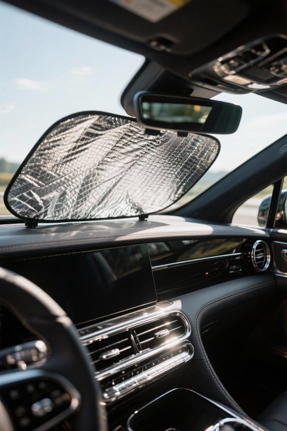 regular windshield sun shade maintenance