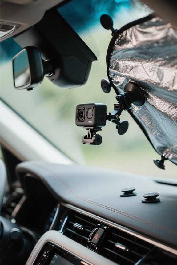 sunshades enhance dashcam protection