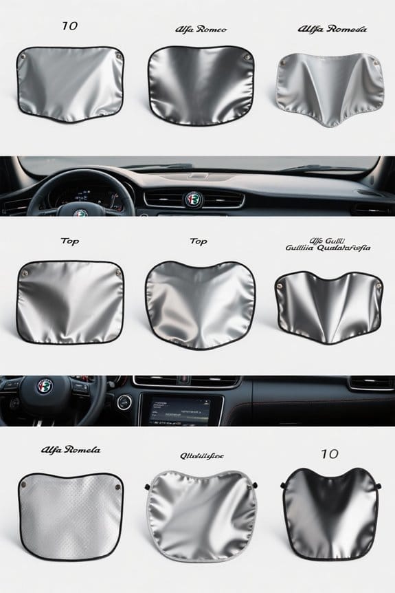 top giulia quadrifoglio sun shades