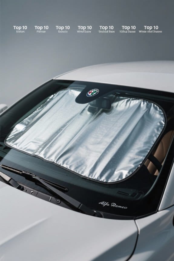 top windshield shades for giulia